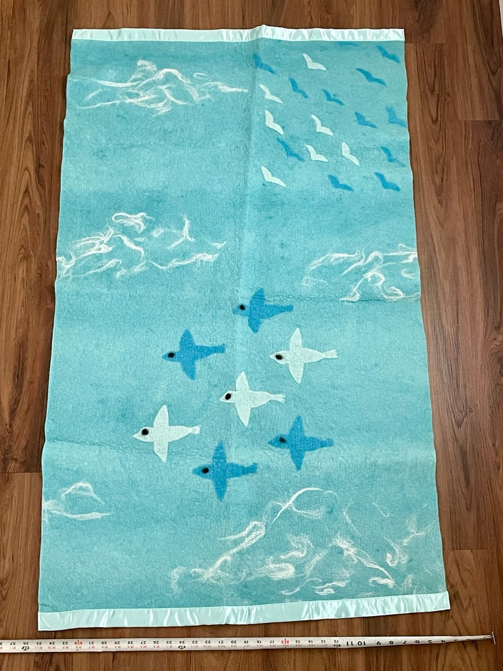 New alpaca fleece throw blanket, custom designed great for a baby or child.